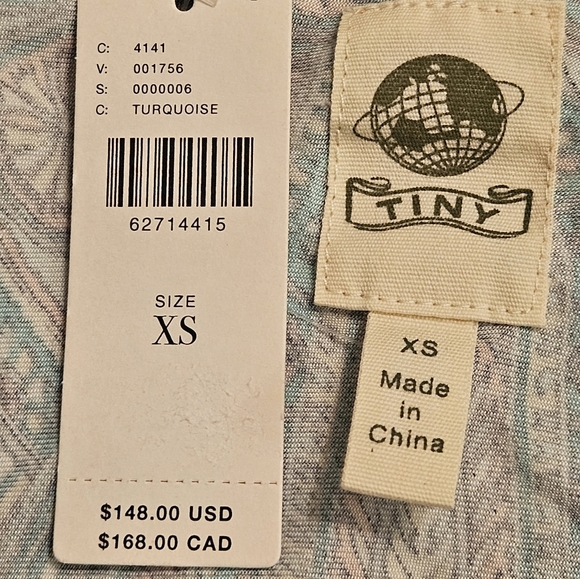 NWT Anthropologie Tiny Dress Women XS Boho Floral Colourful Flowy Orange Blue - Picture 7 of 9